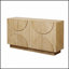 Grand buffet à 4 portes avec tablettes réglables et poignées semi-circulaires pour une utilisation polyvalente à la maison-21997081