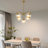 5-Light Modern Mid-Century Sputnik Chandelier