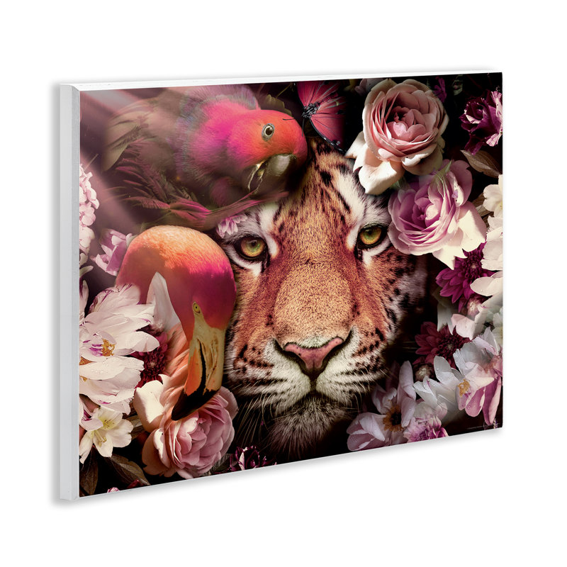 "Tropical Birds & Tiger", art mural par Reinders