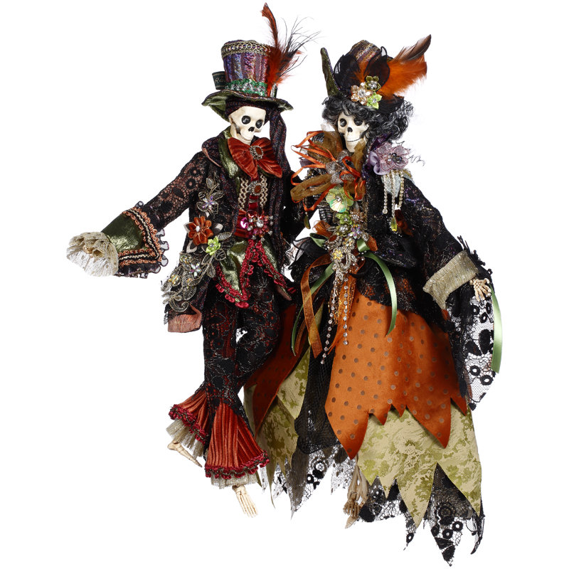 2 Piece Days of Dead Small Skeleton Set