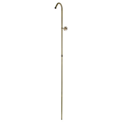 Vintage Shower Riser with Wall Support