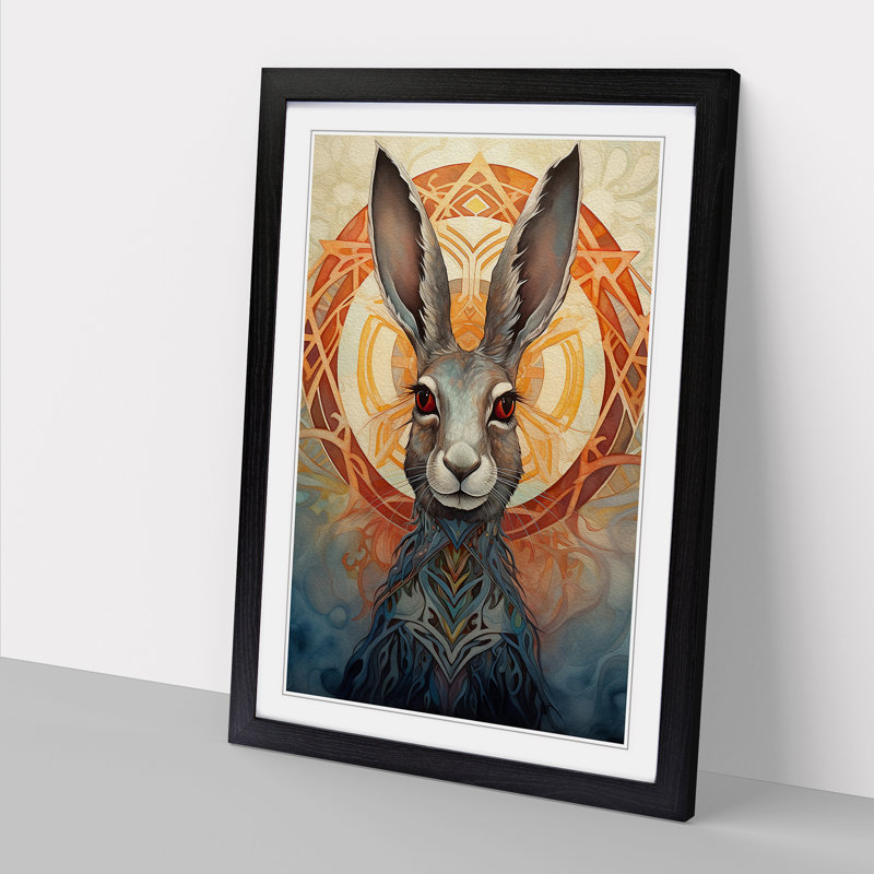 Hare Symbolism - Framed Print