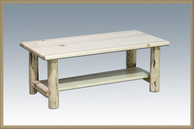  Coffee Table With Shelf Ready To Finish, Beige