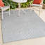 Tapis d'intérieur / extérieur bleu clair / crème Andella-699494340