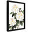 Reproduction d'art encadrée pour décoration intérieure moderne avec feuilles blanches et fleurs vertes et photo encadrée pour la décoration murale-2075361639