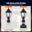 2 lampadaires d'extérieur 15,35 po Dusk to Dawn