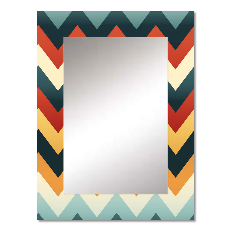 Motif à chevron rétro Montijo, 32 po x 24 po