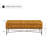 Agatha 50'' W Modern Tufted Full Grain Genuine Leather Upholstered Bench with Iron Frame-1495374457