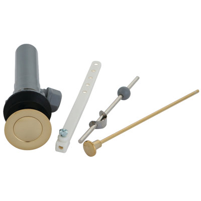 Kingston Brass Plastic Pop-Up Bathroom Sink Drain with Overflow
