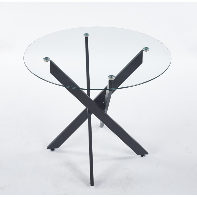 Table de salle à manger Absecon, Noir