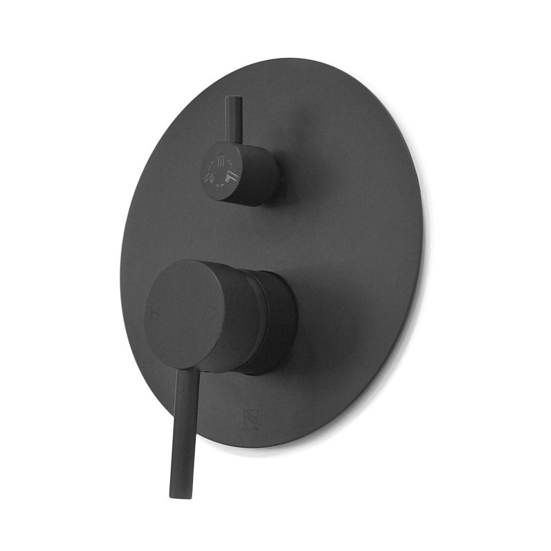 Mackenzie All-In-One Kit with Rough in-Valve, Matte Black
