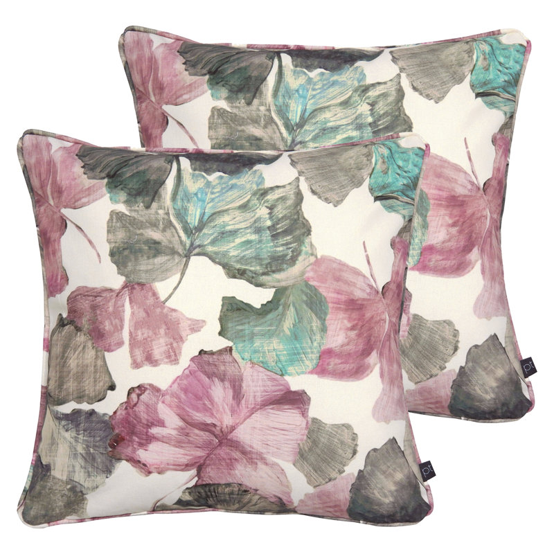 Floral Square Cushion, Hibiscus