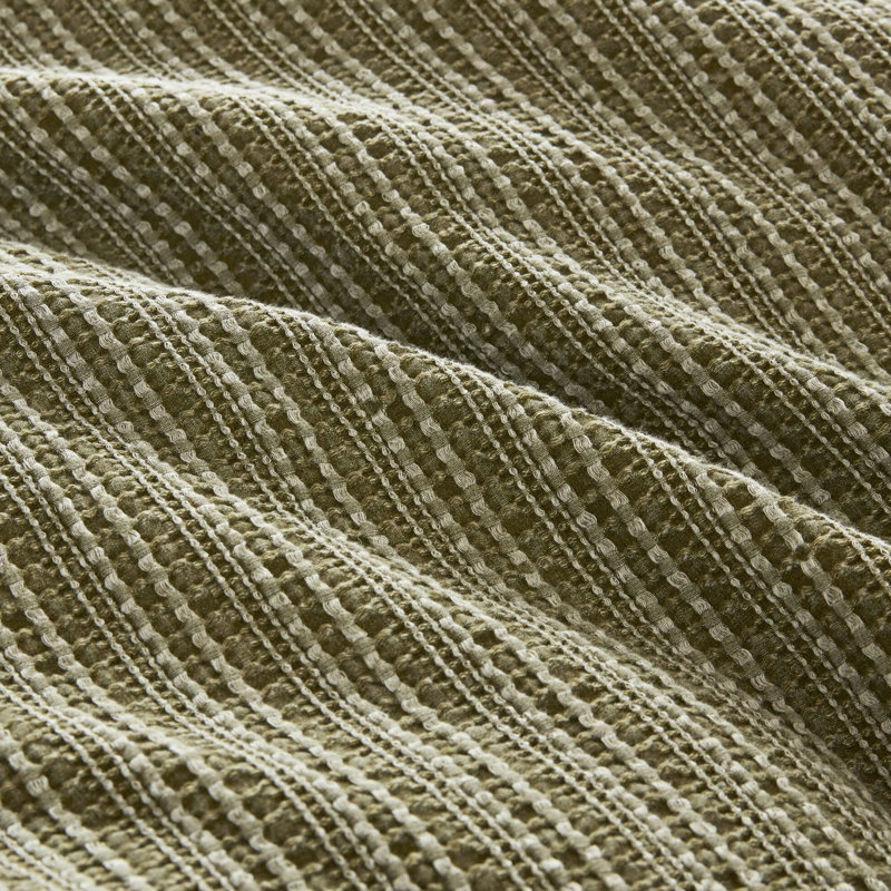 3 pièces d'édredon et de taies décoratives gaufrées pour lit double / grand, fabrication 100% coton, confort toutes saisons, surpiqûres renforcées, motif à cycle délicat à séchage doux, luxe surdimensionné, rembourrage, simple