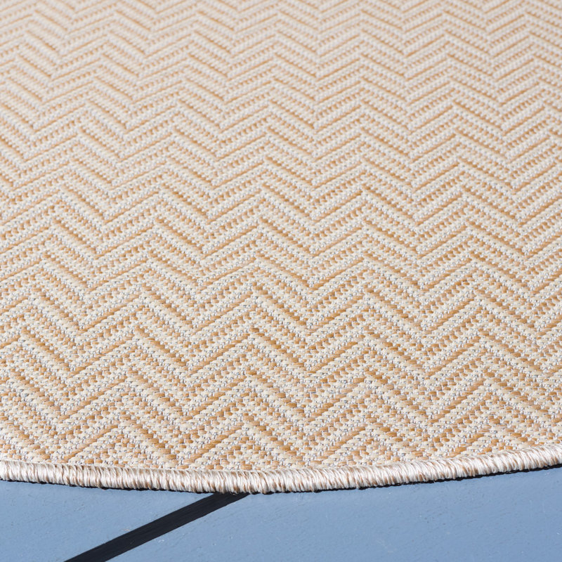 Coussin de chaise intérieur / extérieur Bemadette Sunbrella, Rond 6 pi 5 po