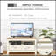 Meuble télé d'angle pouvant accueillir jusqu'à 50 po, console de divertissement avec tiroirs et compartiment de rangement ouvert pour le salon, blanc