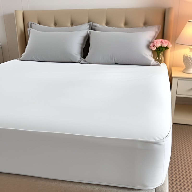 Paul's Microfibre Super Soft Brushed Deep Fitted Bed Sheet, Super King (6'), White