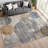 Machine Washable Indoor/Outdoor Lansford ACN2381 Circles Rug-598363988