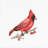 Cardinal Counted Cross-Stitch Kit by Luca-S B1156L