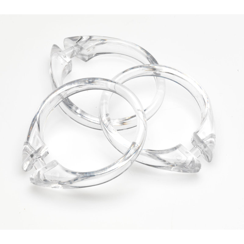 Crochets de rideau de douche Jamarl, Transparent