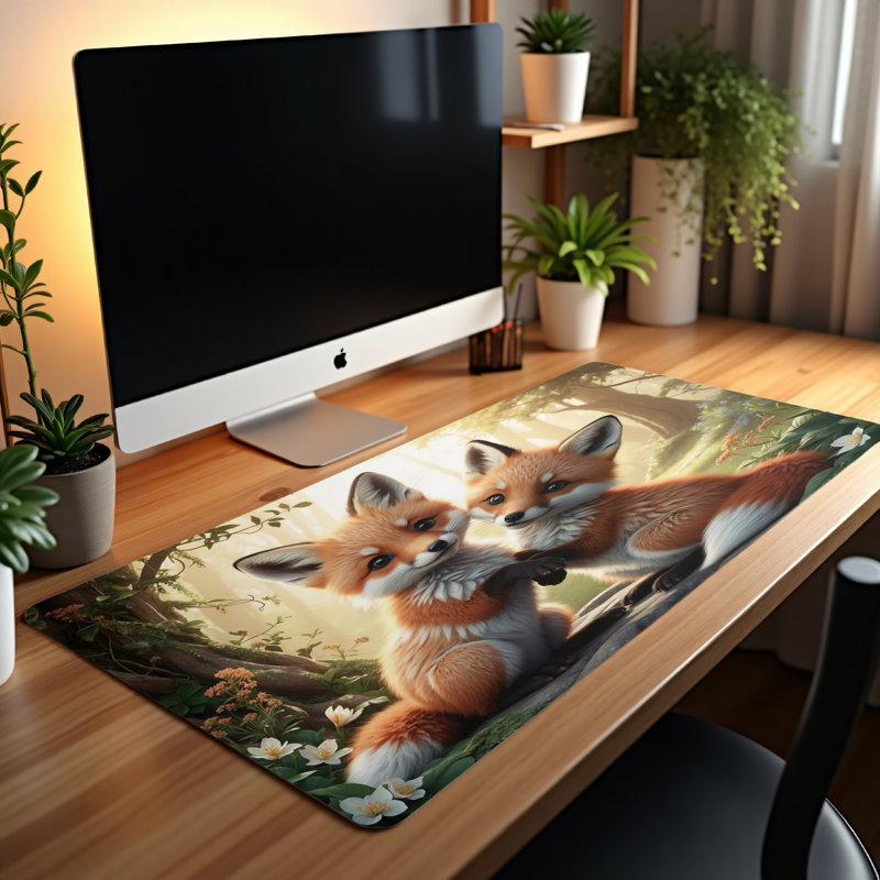 Polyester Desk Pad, 14.4x12.1