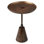 Sunbury Round Aluminum Oil Brass Finished Pedestal Base End Table
