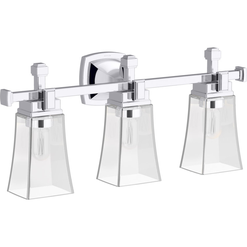 Riff 25 In. Three-Light Sconce, Polished Chrome
