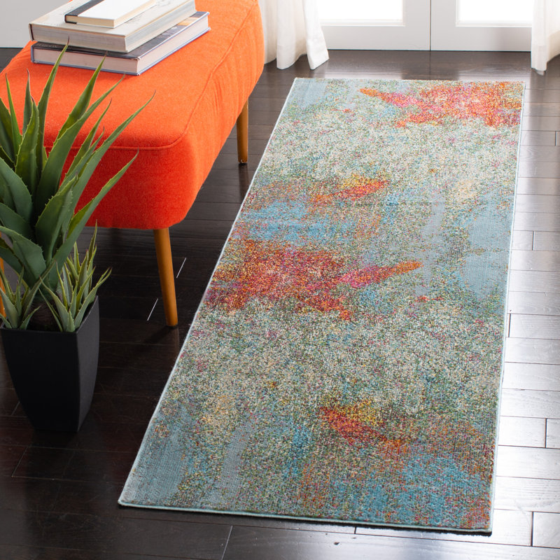 Marques Performance Abstract Rug, Runner 2'2" x 5'