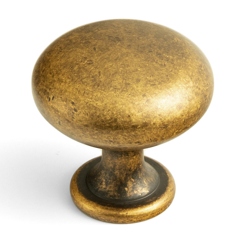 1.2 " Diameter Mushroom-Shaped Single Hole With, Antique Brass