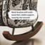 Chaise berçante ergonomique pour lire à l'intérieur