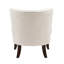 Modern Beige Accent Chair With Button Design, Solid Wood Base Classic Tufting, Leg Construction-1763794807
