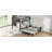Metal Bunk Bed With Raised Security Fence And Noise-Free Design-125179194