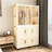 Portable Wardrobe with Multiple Compartments and Hanging Rod for Efficient Storage
