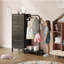 40cm W 5 - Drawer Chest of Drawers,Dresser with Hanging Rack,Extra Large Capacity Drawers with Huge Storage Space, Reversible Dresser for Bedroom with 5 Fabric Drawers & 2 Coat Racks Small Dressers with Clothes Racks,Lockers-324869832