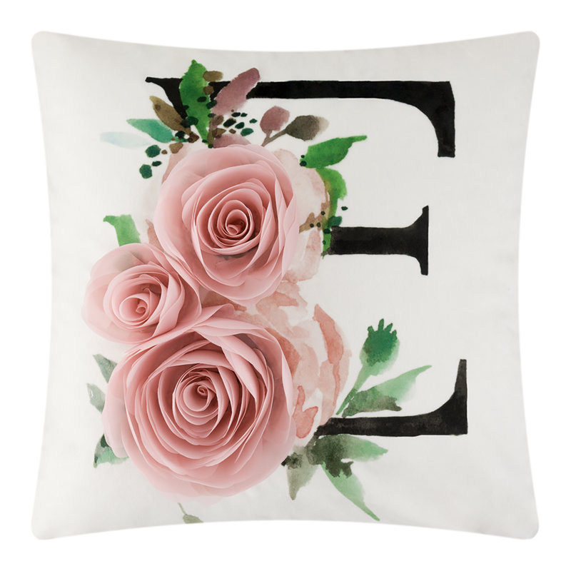  Housse de coussin en velours appliqué