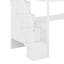 Structure de lit simple de taille mezzanine avec bureau intégré et tiroirs-264241366