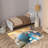 Floral Medley Non-Woven Thin Type Printed Rug with Vibrant Colors for Any Room Decor