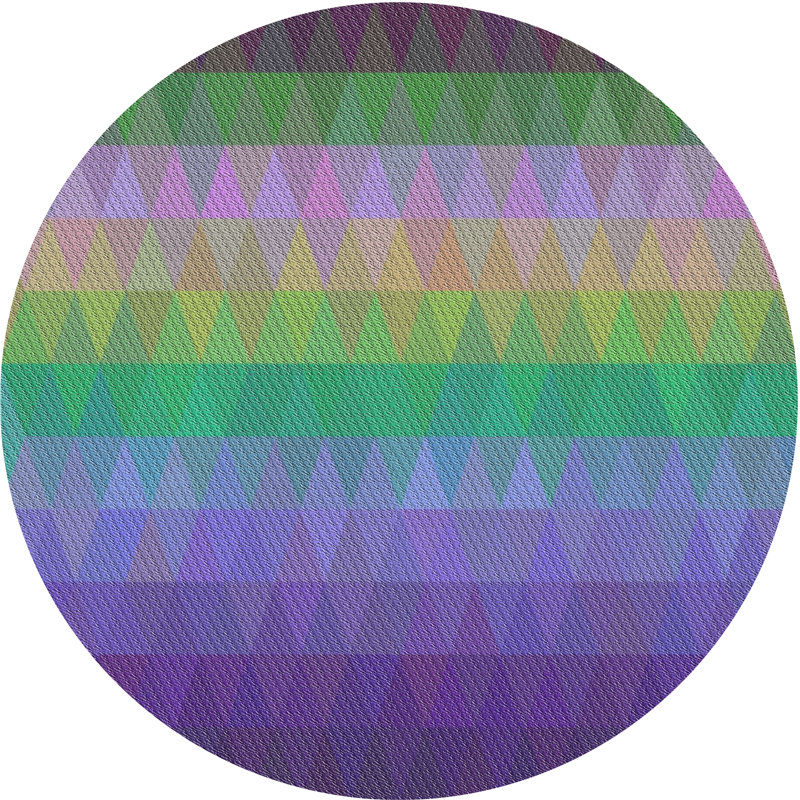 Knap Geometric Indoor Rug, Round 5'