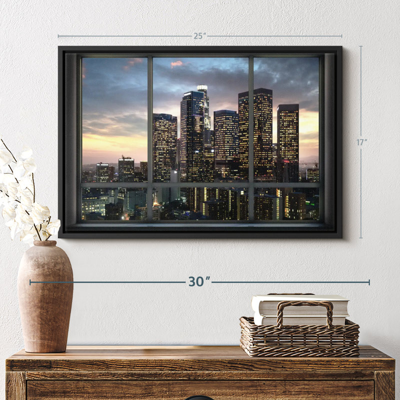 «Evening In LA Wall Art Wall Art», H 17 po x l 25 po