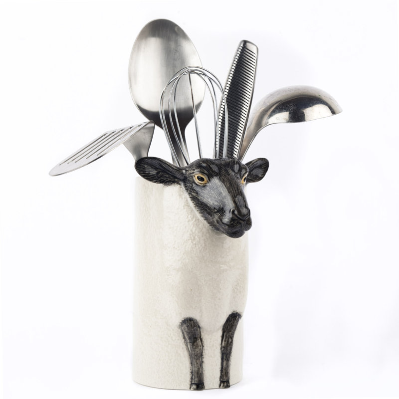 Utensil Pot - Sheep - Suffolk Sheep Black