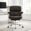 Chaise de bureau en cuir véritable-106721985