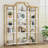 Kaeb Triple Wide 5-Tier Bookshelf, 70.87" L x 79.13" H Extra Large Bookcase, Tall Metal Display Shelf-1995300232