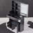 29.2" Small Left Drawer Desktop Vanity Table + Cushioned Stool