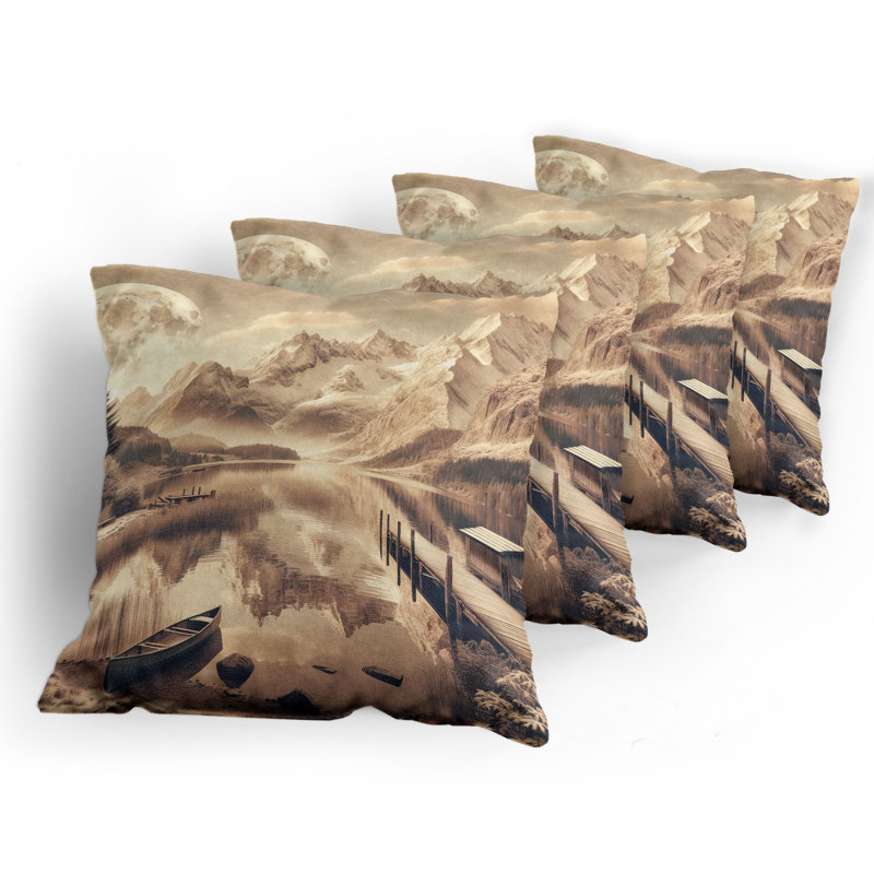 Fabric Reversible Throw Pillow, 24"H x 24"W