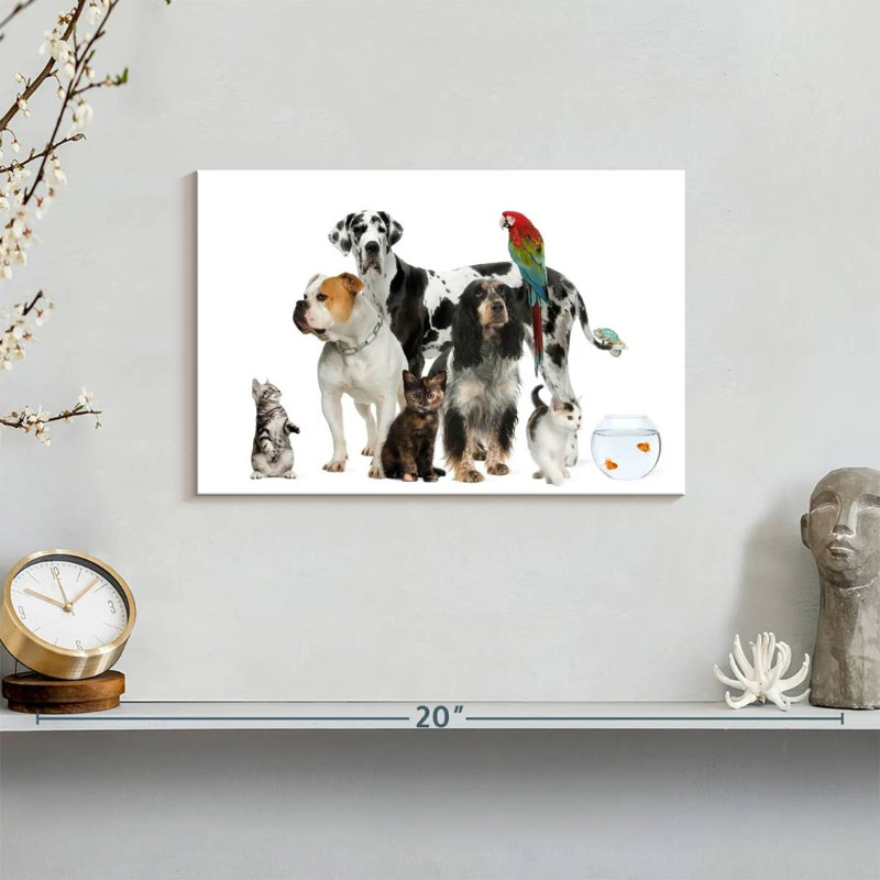 Group Of House Pets, 8" H x 12" W