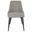 Chaise capitonnée gris clair