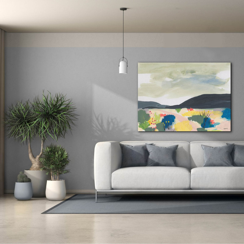 «Take Root In The Arid Soil 1» par Jan Weiss, art mural sur toile, H 40 po x l 54 po x P 1,5 po