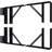 Heavy Duty Gate Corner Brace Bracket, Anti Sag Gate Kit Adjustable Gate Hardware (Doors Not Include)