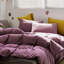 Ensemble d'édredon mauve pour lit très grand Dusty-130873644-130873646