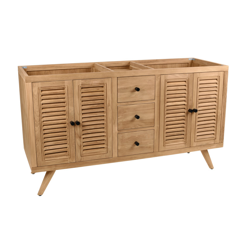 Harper 60'' W Double Bathroom Vanity Base