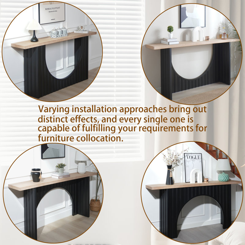66" Modern Minimalist Console Table